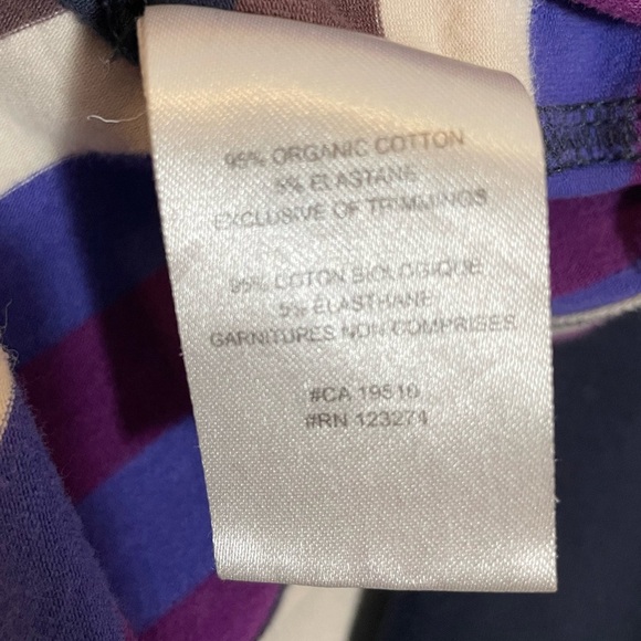 Lole Principle Tunic Striped Women's-Sorita/Tango Size Medium Organic Cotton - Picture 10 of 13